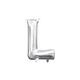 13in Air-Filled Silver Letter Balloon (L)